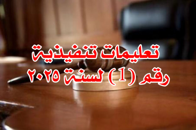 تعليمات تنفيذية رقم (1) لسنة ٢٠٢٥
