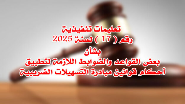 تعليمات تنفيذية رقم ( 17 ) لسنة 2025
