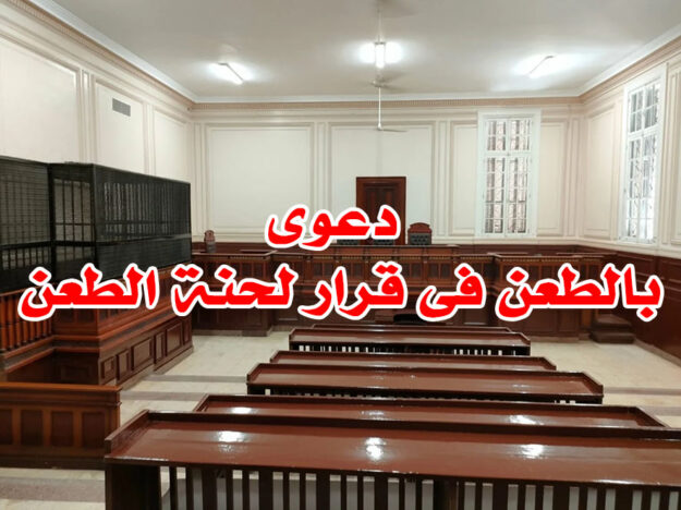 دعوى بالطعن فى قرار لحنة الطعن