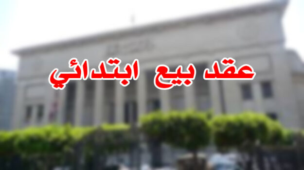 عقد بيع ابتدائي