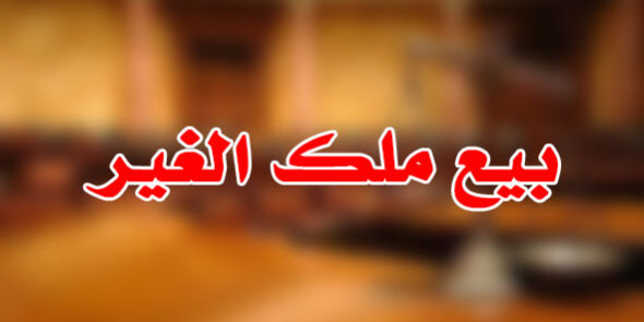 بيع ملك الغير