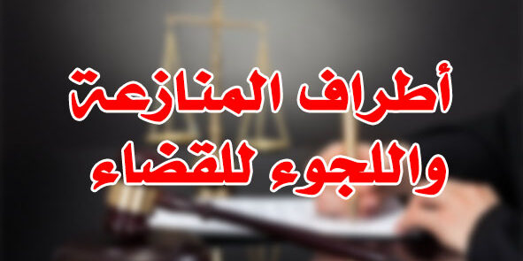 أطراف المنازعة واللجوء للقضاء