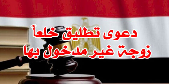 دعوى تطليق خلعاً زوجة غير مدخول بها