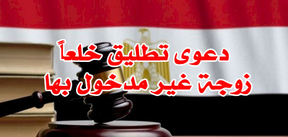 دعوى تطليق خلعاً زوجة غير مدخول بها