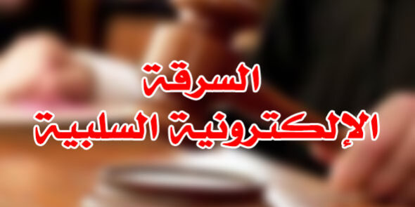 السرقة الإلكترونية السلبية