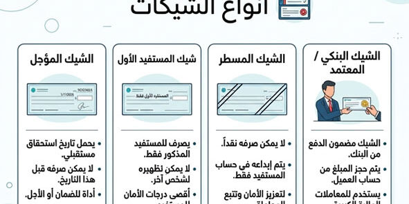 أنواع الشيكات