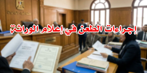 إجراءات الطعن في إعلام الوراثة
