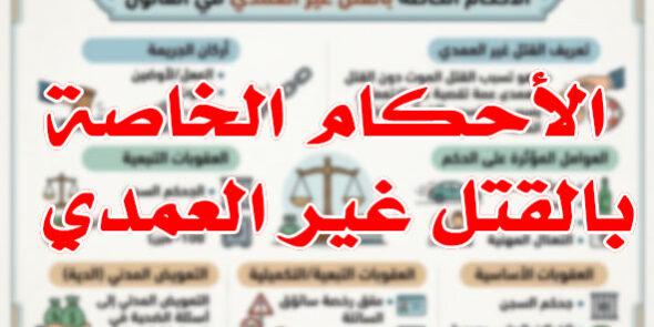 الأحكام الخاصة بالقتل غير العمدي