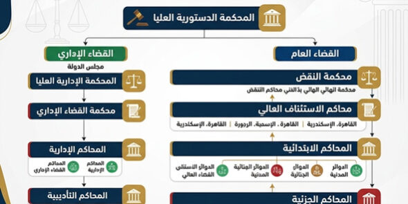 انواع المحاكم في مصر