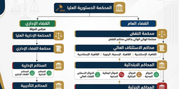 انواع المحاكم في مصر