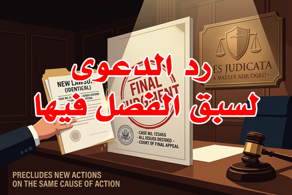 رد الدعوى لسبق الفصل فيها