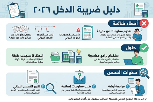 ضريبة الدخل و خطوات فحصها