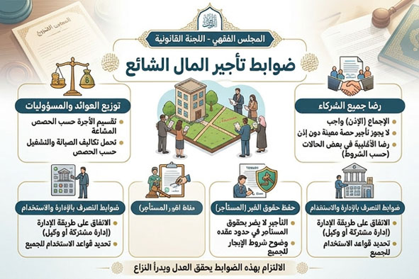 ضوابط تأجير المال الشائع