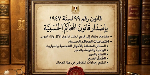 قانون رقم ۹۹ لسنة ۱۹٤۷