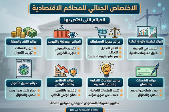 الاختصاص الجنائي للمحاكم الاقتصادية