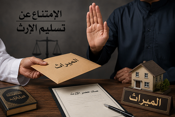 الامتناع عن تسليم ارث