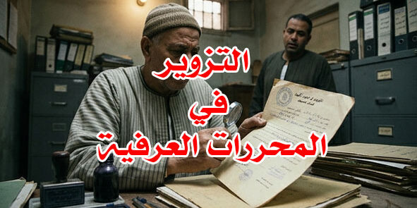 التزوير في المحررات العرفية