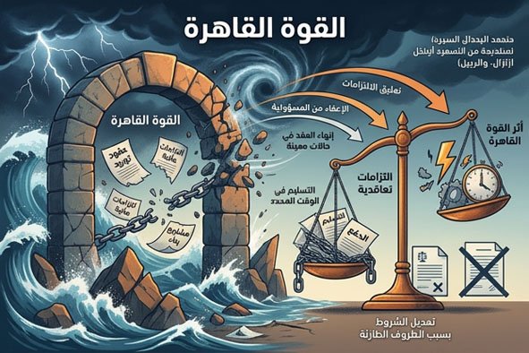 القوة القاهرة والالتزامات التعاقدية