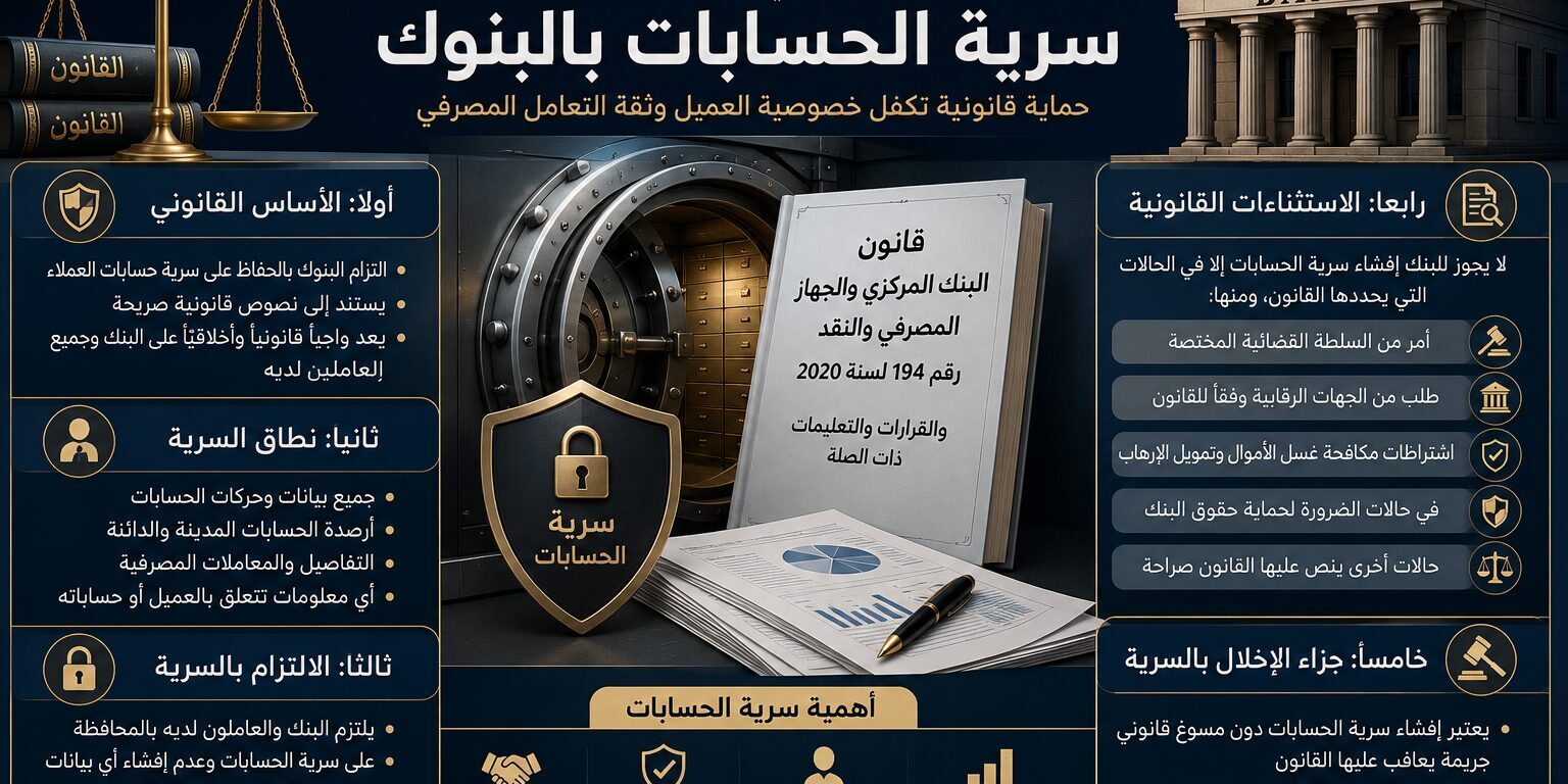 سرية الحسابات بالبنوك