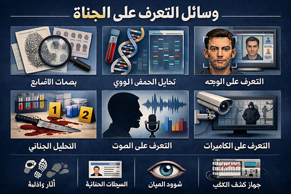 وسائل التعرف علي الجناة
