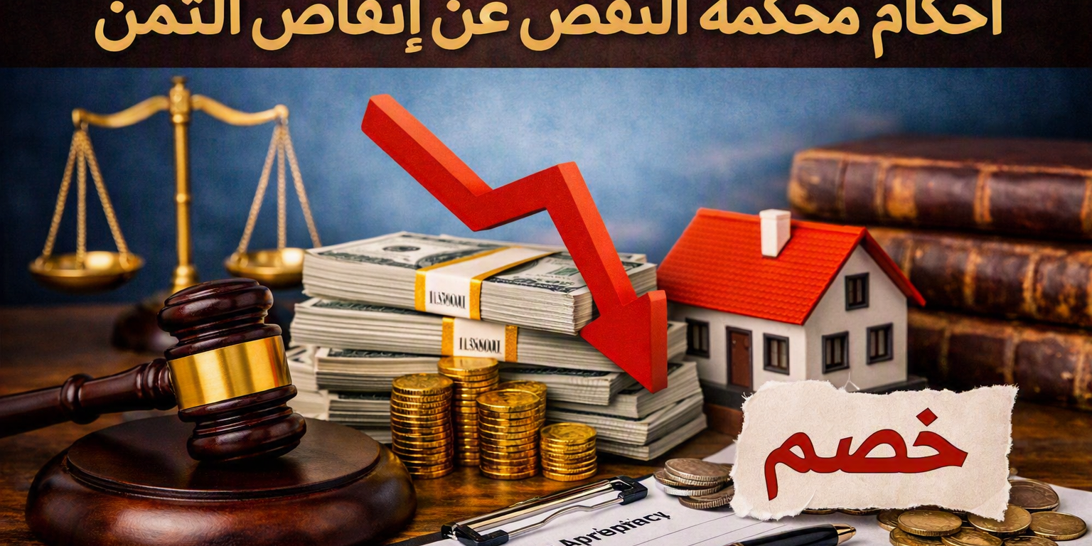 أحكام محكمة النقض عن إنقاص الثمن