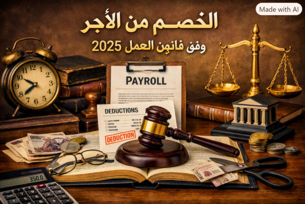 الخصم من الأجر وفق قانون العمل 2025
