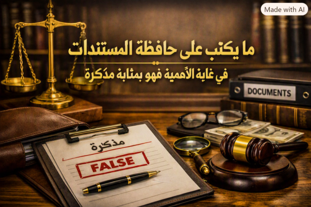 اهمية ما يكتب على حافظة المستندات