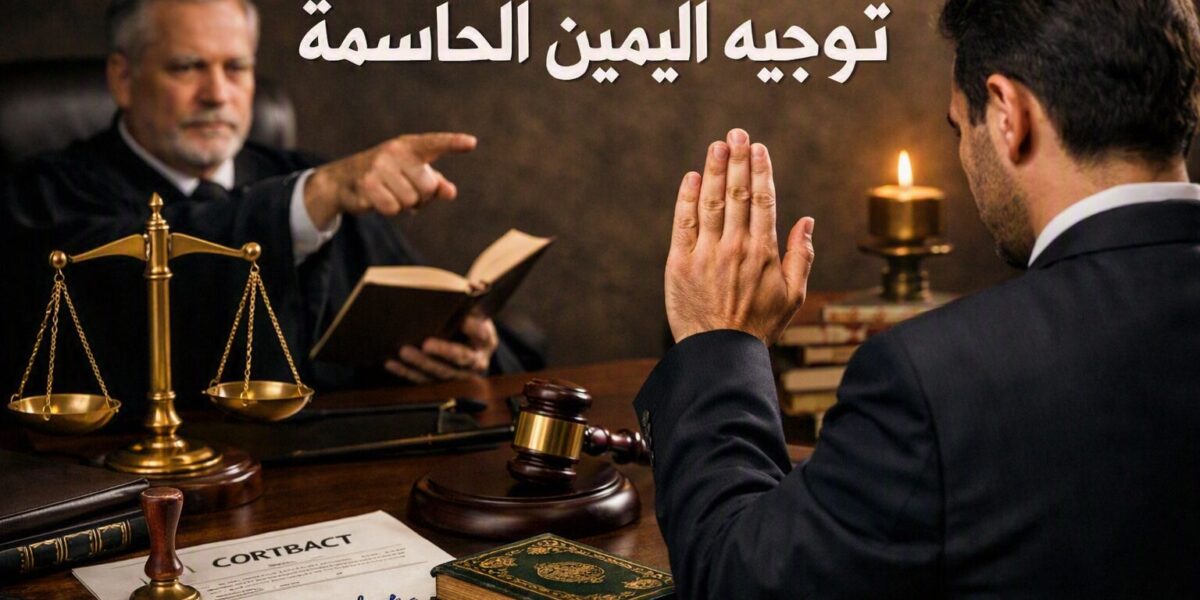 توجيه اليمين الحاسمة كطلب احتياطي