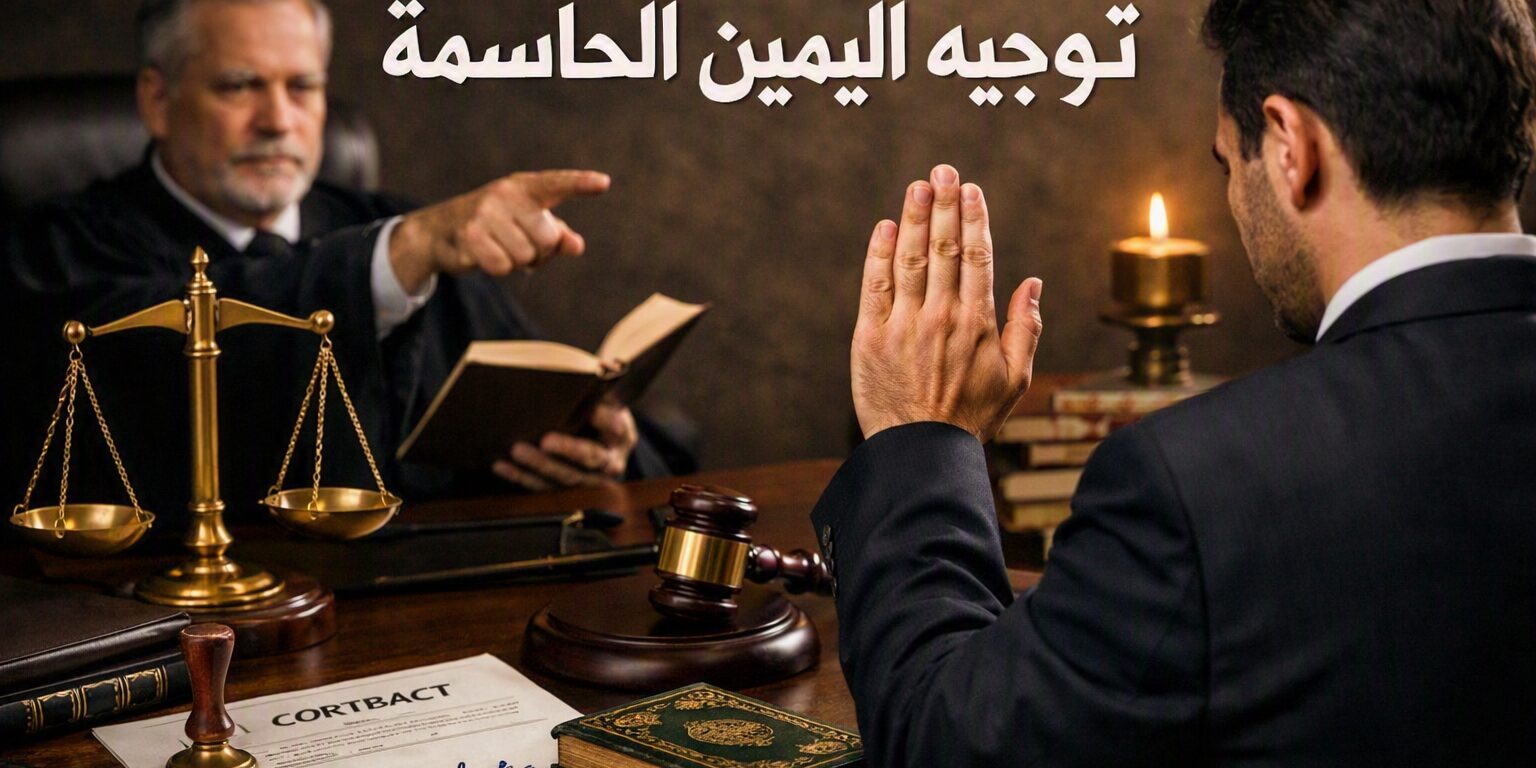توجيه اليمين الحاسمة كطلب احتياطي