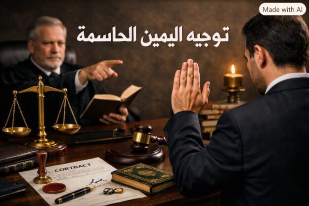 توجيه اليمين الحاسمة كطلب احتياطي