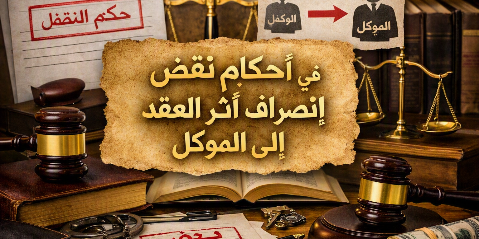 توضيح النقض لأثر عقد الوكالة