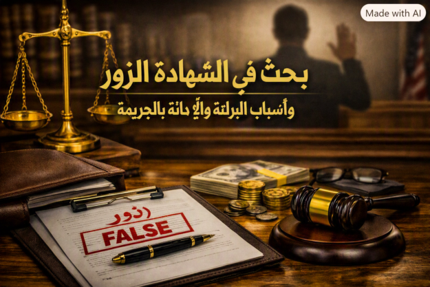 جريمه الشهاده الزور