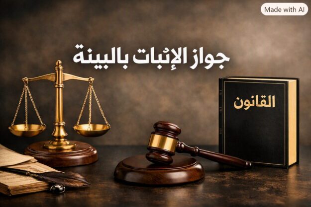 جواز الإثبات بالبينة