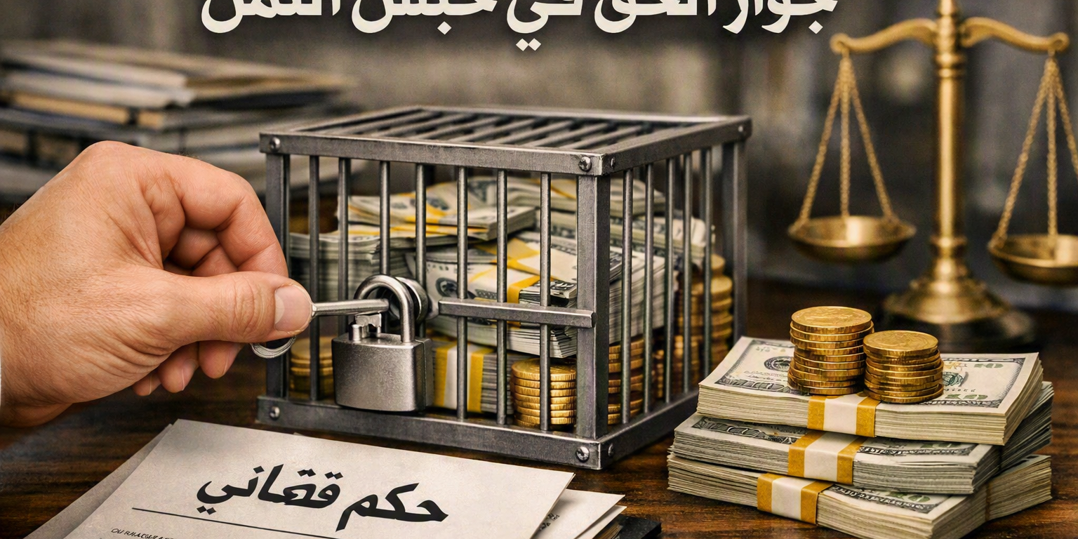 جواز الحق في حبس الثمن