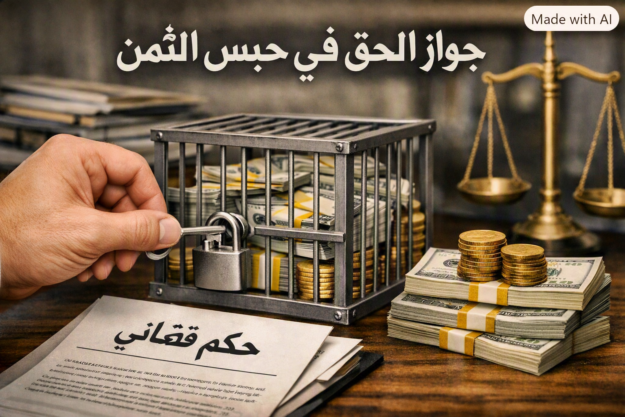 جواز الحق في حبس الثمن