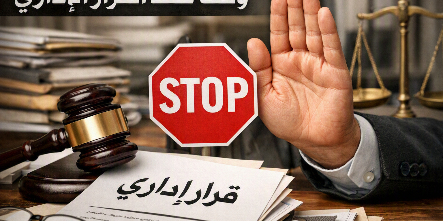 وقف تنفيذ القرار الاداري