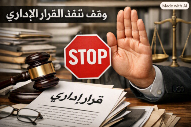 وقف تنفيذ القرار الاداري