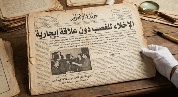 الإخلاء للغصب دون علاقة إيجارية
