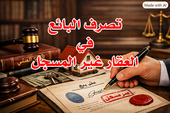 تصرف البائع في العقار غير المسجل