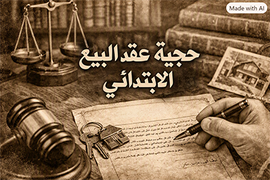 حجية عقد البيع الابتدائي